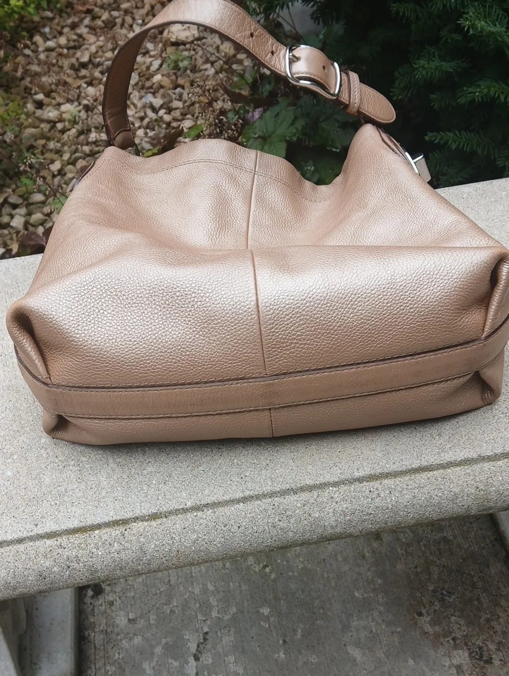 Coach Penelope Pebbled Leather Hobo Bag (Style F16535).